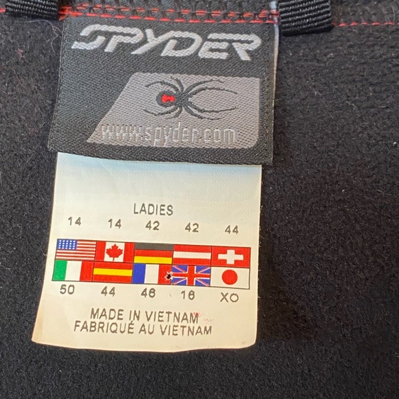 Women's Spyder Pink Red Hardshell Winter Jacket EUC - Picture 7 of 9